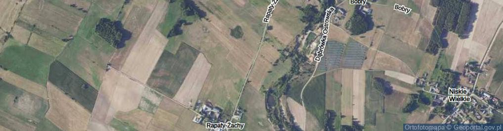 Zdjęcie satelitarne Rapaty-Żachy ul.